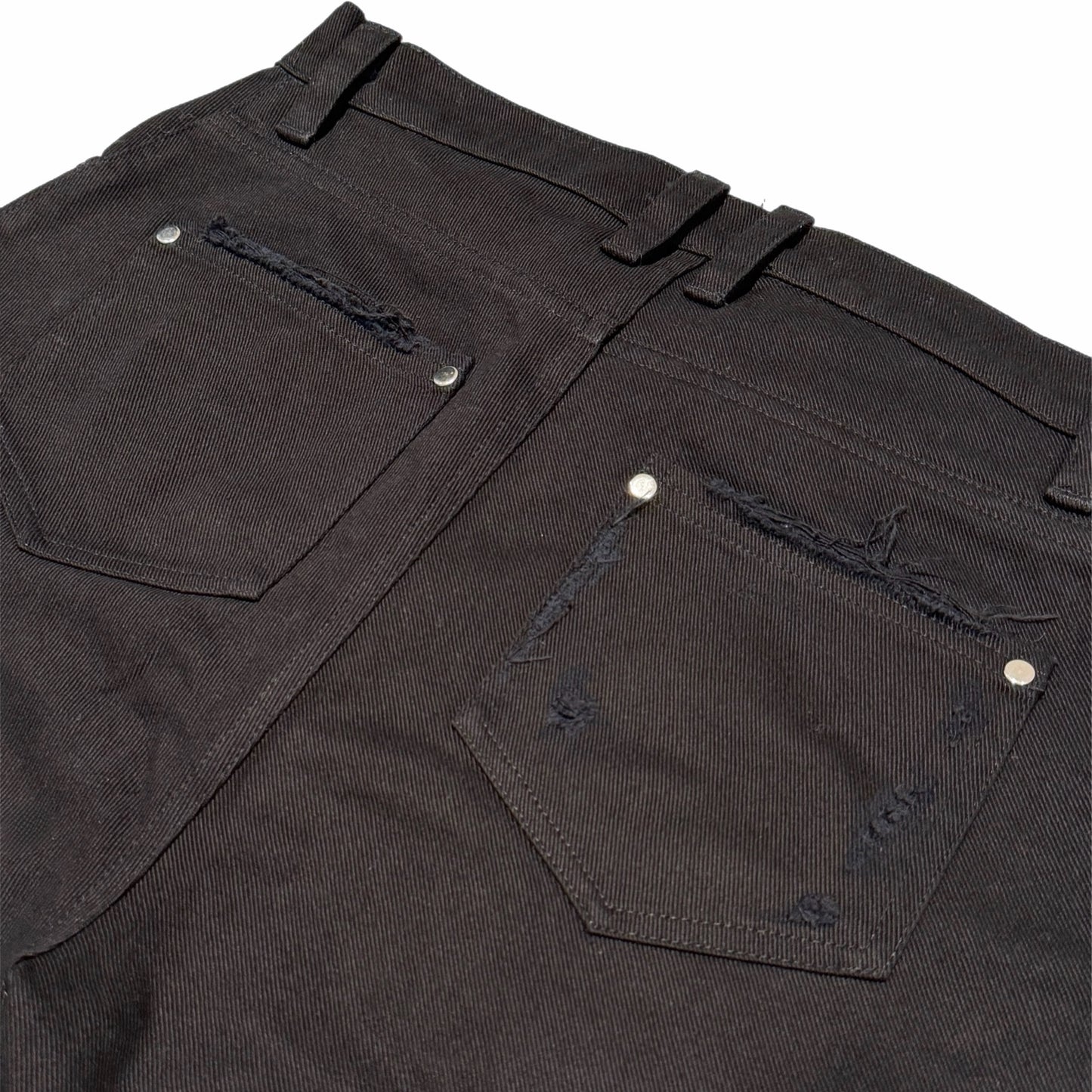 Knee Blowout Flared Denim