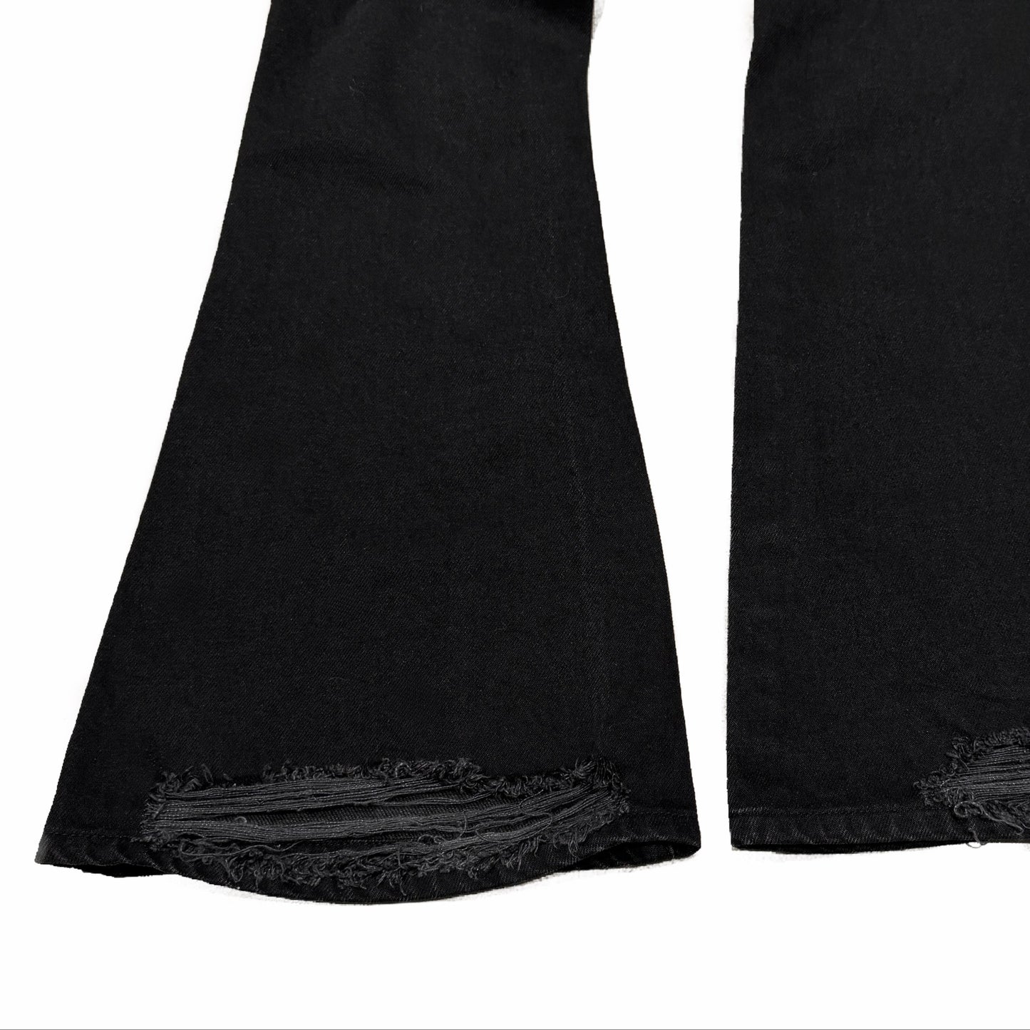 Knee Blowout Flared Denim